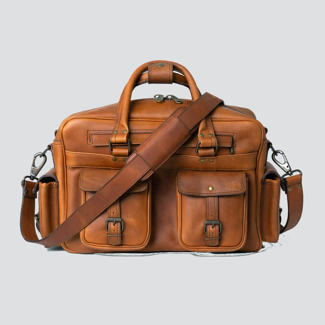 Buffalo Jackson - Roosevelt Buffalo Leather Pilot Bag