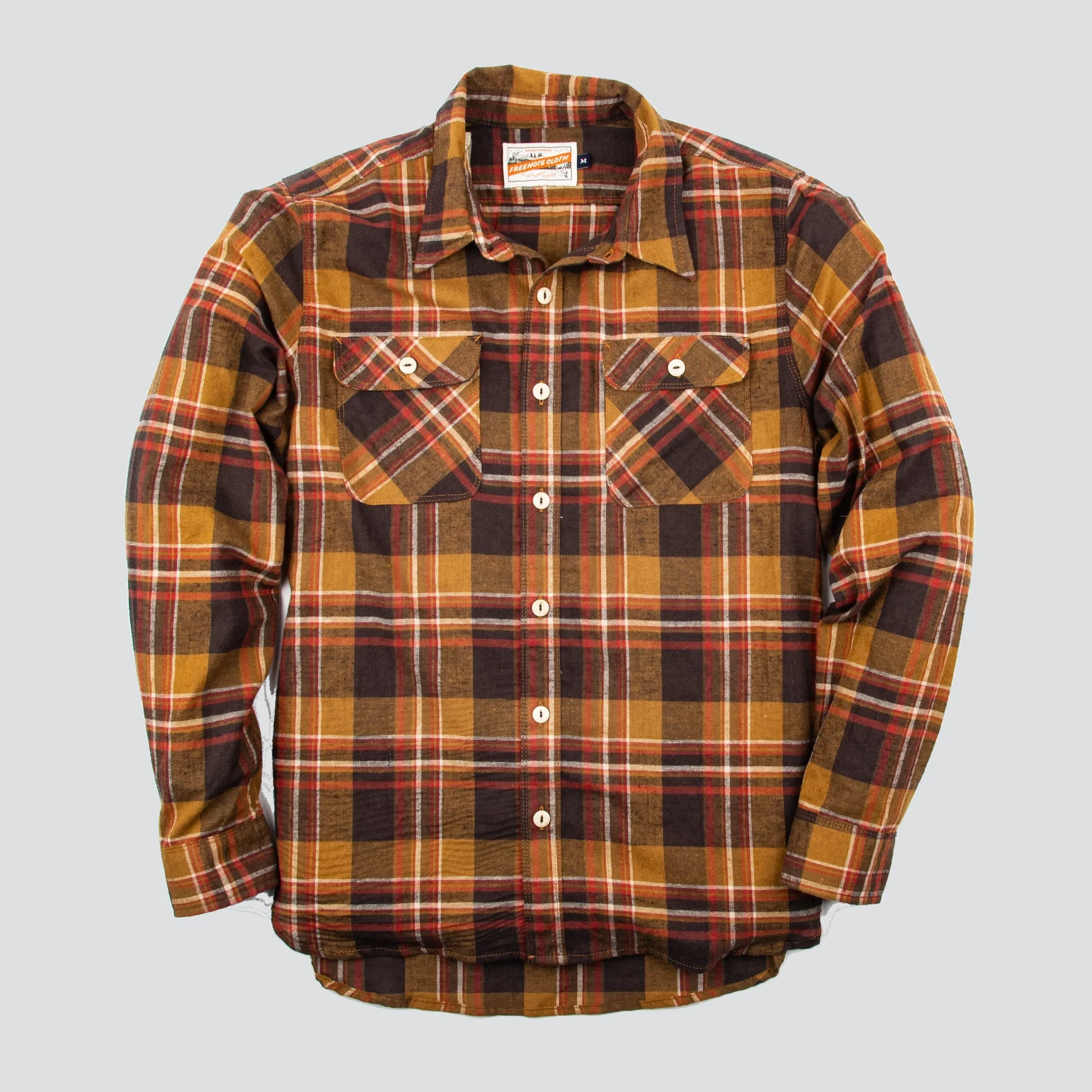 Freenote Cloth - Jepson Brown Plaid Shirt